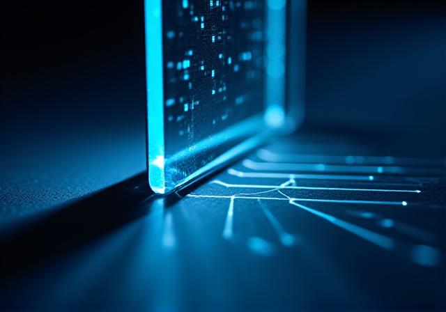 Abstract representation of data encryption and security