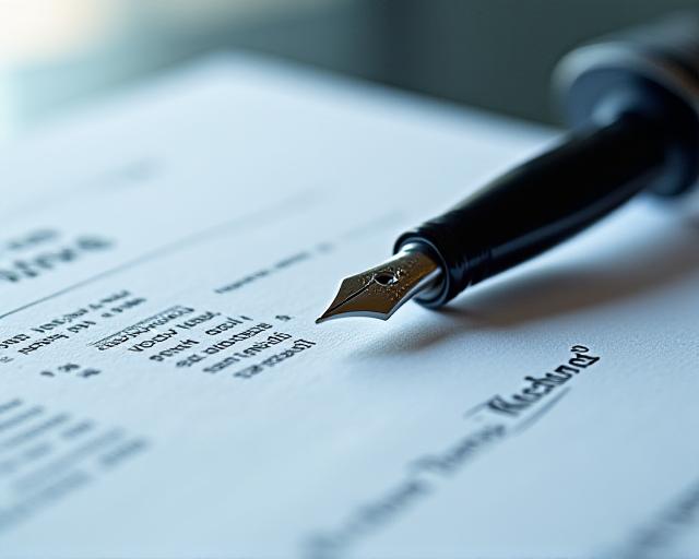 Legal documentation and professional security signature concepts