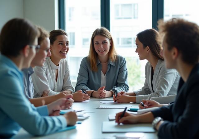 Group of professionals participating in a hands-on cybersecurity training seminar